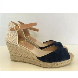 Kanna espadrille navy shoes size 37 or 6.5.